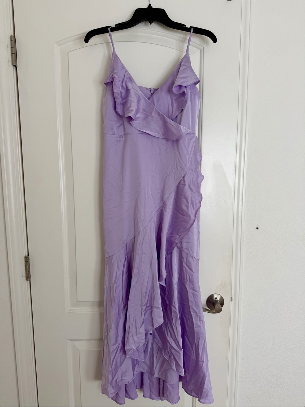 Lavender Ruffle Slip Dress - Women